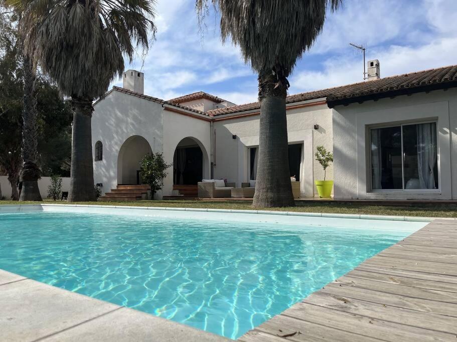 Villa Avec Magnifique Piscine Et Grand Jardin, A 2 Pas Du Golf Et De La Plage Saint-Cyprien  Exterior foto