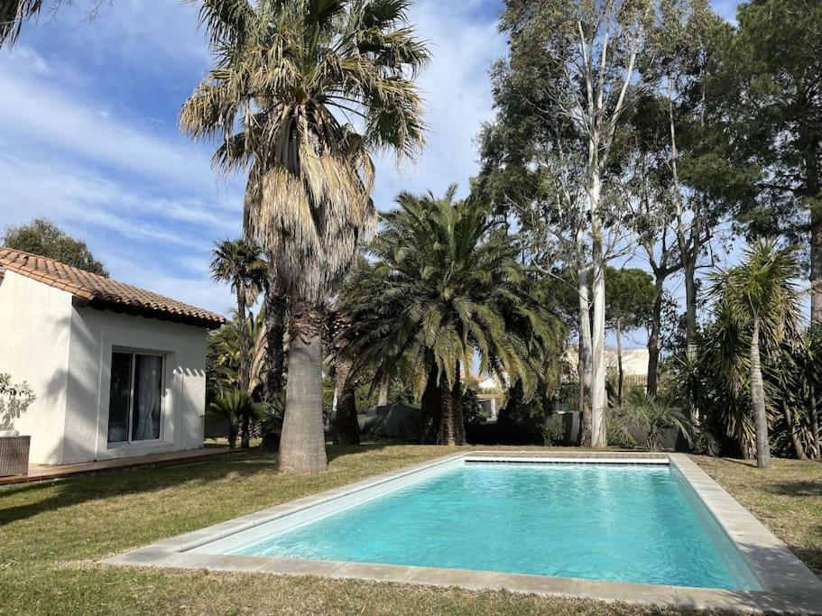 Villa Avec Magnifique Piscine Et Grand Jardin, A 2 Pas Du Golf Et De La Plage Saint-Cyprien  Exterior foto